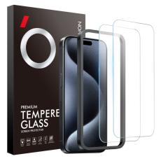NORTHJO NORTHJO iPhone 15 Pro Sk&auml;rmskydd 2-PACK H&auml;rdat Glas - Teknikhallen.se