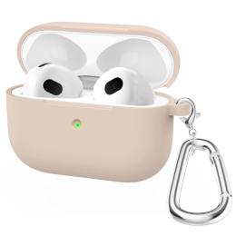  AirPods 3 Skal Silikon Med Krok Rosa - Teknikhallen.se