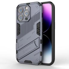  iPhone 14 Pro Skal Hybrid Med Kickstand Gr&aring; - Teknikhallen.se