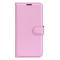  Motorola Moto G04 4G/G24 4G Fodral Litchi Läder Ljus Rosa - Teknikhallen.se