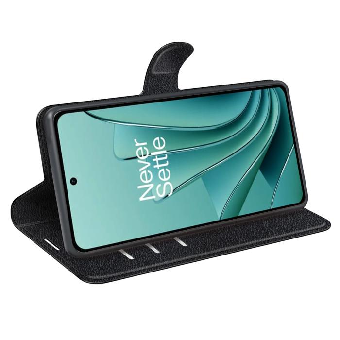 Bild 3,  OnePlus Nord 3 5G Fodral Litchi Textur Svart - Teknikhallen.se