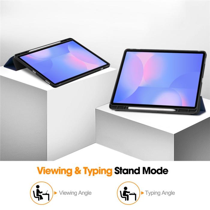 Bild 3,  Samsung Galaxy Tab S10 FE Plus Fodral Tri-Fold Pennhållare - Teknikhallen.se