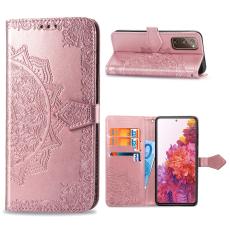  Samsung Galaxy S20 FE - Mandala L&auml;der Fodral - Ros&eacute;guld - Teknikhallen.se