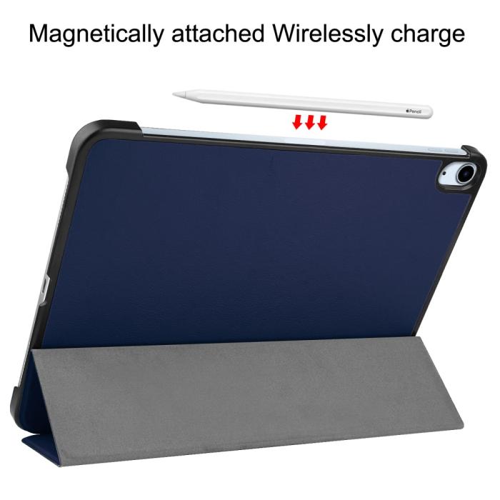 Bild 6,  iPad Air 13 2026-2024 Fodral Tri-Fold Mörk Blå - Teknikhallen.se