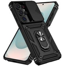  Samsung Galaxy S26 Ultra Skal CamShield Ring Hybrid Svart - Teknikhallen.se