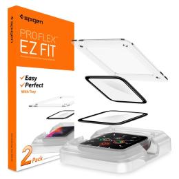 Spigen Spigen Apple Watch 44 mm 2-PACK "Ez Fit" Skärmskydd Pro+Flex - Teknikhallen.se