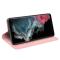  Samsung Galaxy S23 Ultra Fodral Flip Skin Touch Rosa - Teknikhallen.se