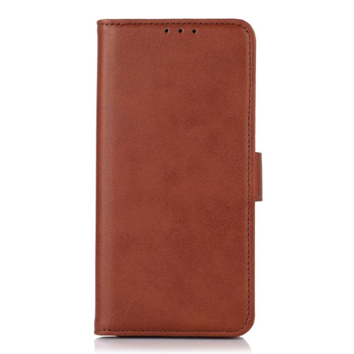 Bild 6,  Xiaomi 12T / 12T Pro Fodral Solid Läder Brun - Teknikhallen.se