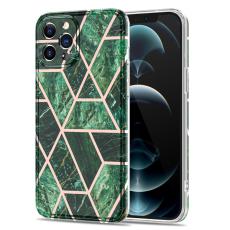  iPhone 12 Pro Max - Lyxigt Marmor TPU Skal - Gr&ouml;n - Teknikhallen.se