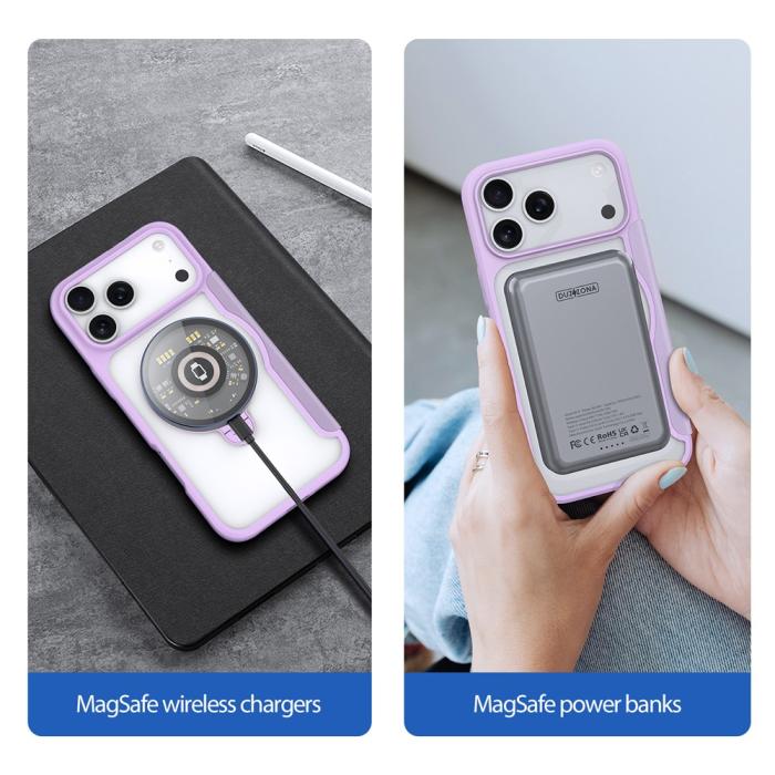 Bild 3, DUX DUCIS DUX DUCIS iPhone 17 Pro Fodral MagSafe Kickstand Skin X Pro - Teknikhallen.se