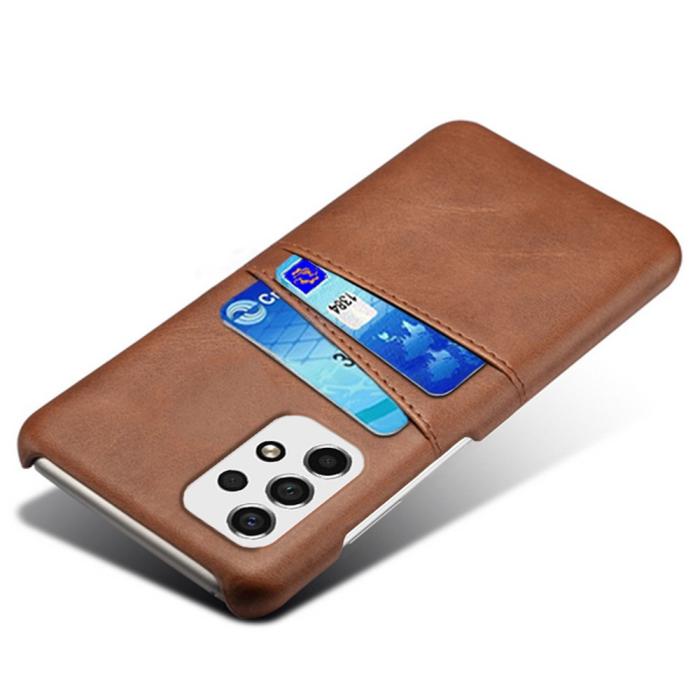 Bild 3,  Samsung Galaxy A53 5G Skal Med Kortfack Brun - Teknikhallen.se