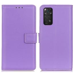  Xiaomi Redmi Note 11 4G Fodral Läder Lila - Teknikhallen.se