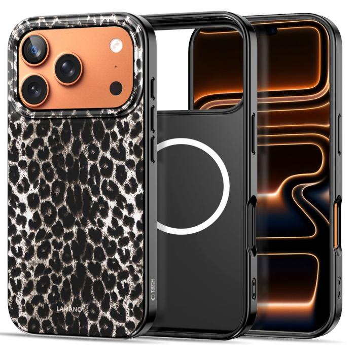 Bild 4, Tech-Protect Tech-Protect iPhone 17 Pro Max Skal MagSafe Lamano Leopard - Teknikhallen.se