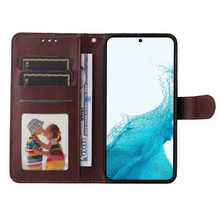 Bild 2,  Samsung Galaxy A54 5G Fodral Läder Brun - Teknikhallen.se