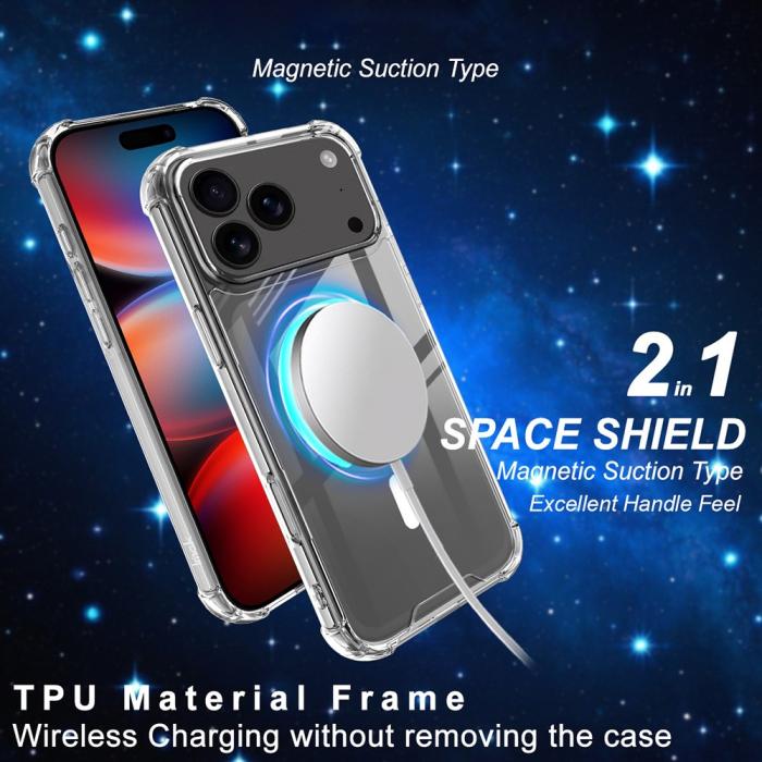 Bild 3, IMAK IMAK iPhone 17 Pro Skal MagSafe Shockproof Transparent - Teknikhallen.se