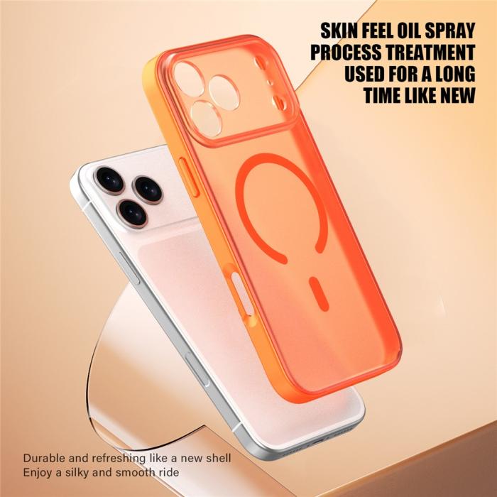 Bild 2,  iPhone 17 Pro Max Skal MagSafe Skin Feel Frosted Blå - Teknikhallen.se