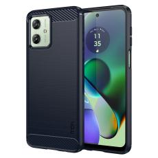 MOFI MOFI Motorola Moto G54 5G Skal Borstad St&aring;l Textur Bl&aring; - Teknikhallen.se