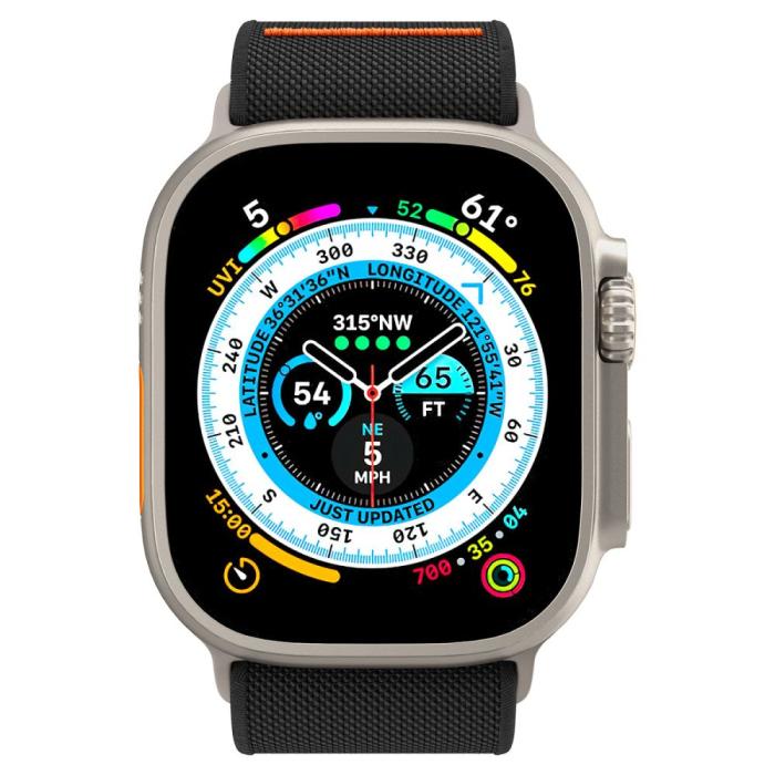 Bild 3, Spigen Spigen Apple Watch 42/44/45/46/49 mm Armband Fit Lite Ultra Svart - Teknikhallen.se