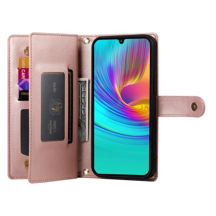 Bild 2,  Samsung Galaxy A16 / A26 5G Fodral Med Kortfack Roséguld - Teknikhallen.se