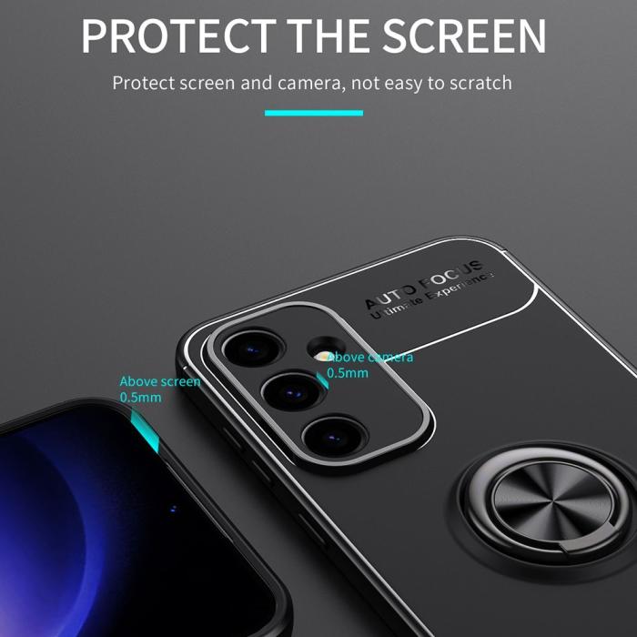 Bild 5,  Samsung Galaxy S23 FE Skal Ring Svart/Blå - Teknikhallen.se