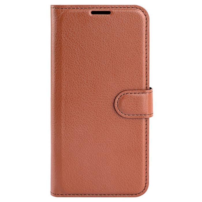 Bild 5,  Xiaomi Redmi Note 12 Pro 5G Fodral Litchi Läder Brun - Teknikhallen.se