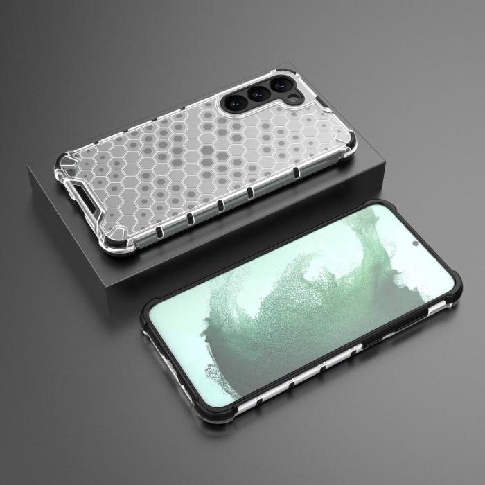 Bild 6,  Samsung Galaxy S23 Plus Skal Honeycomb Hybrid Grå - Teknikhallen.se