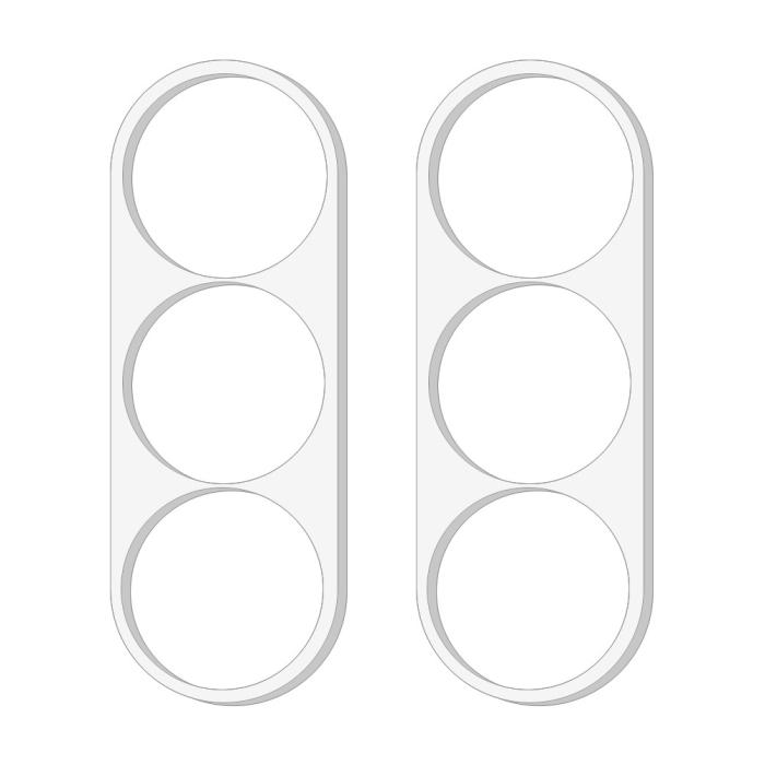 Bild 2,  Samsung Galaxy Z Fold 8 Ultra 2-PACK Linsskydd Härdat Glas - Teknikhallen.se