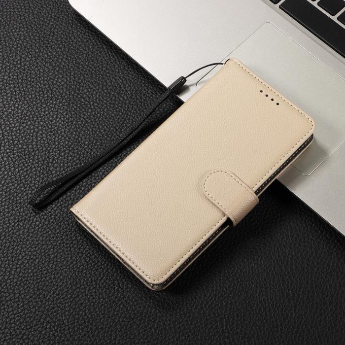 Bild 6,  OnePlus Nord CE5 Plånboksfodral Läder Beige - Teknikhallen.se