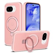  Google Pixel 10a Skal MagSafe Kickstand Hybrid Rosa - Teknikhallen.se