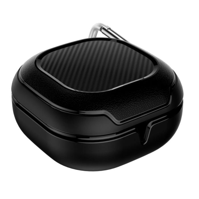 Bild 3, Tech-Protect Tech-Protect Galaxy Buds FE/2 PRO/2/LIVE/PRO Fodral Rough Carbon Svart - Teknikhallen.se