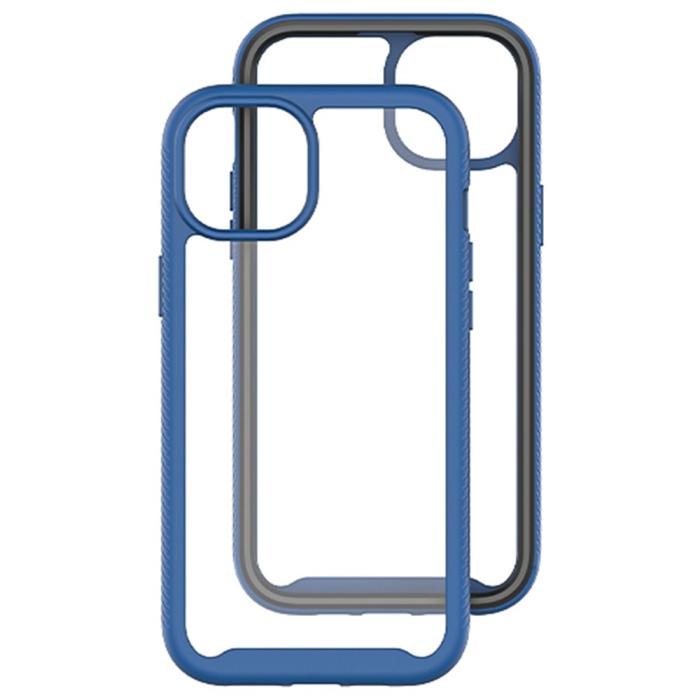 Bild 2,  iPhone 15 Plus Skal Shockproof Med Frontram Mörk Blå - Teknikhallen.se