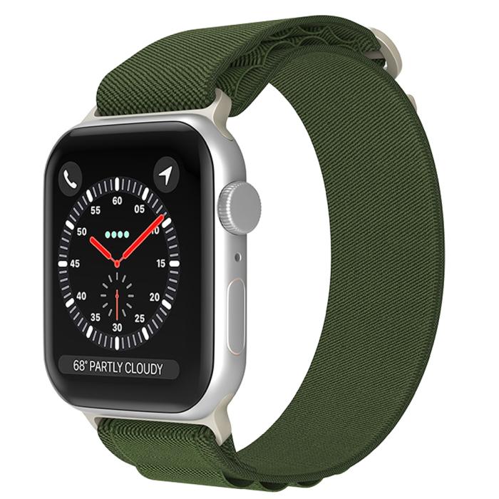 Bild 2, ColorPop Apple Watch 38/40/41/42 mm Armband Alpine Pro Loop Militär Grön - Teknikhallen.se