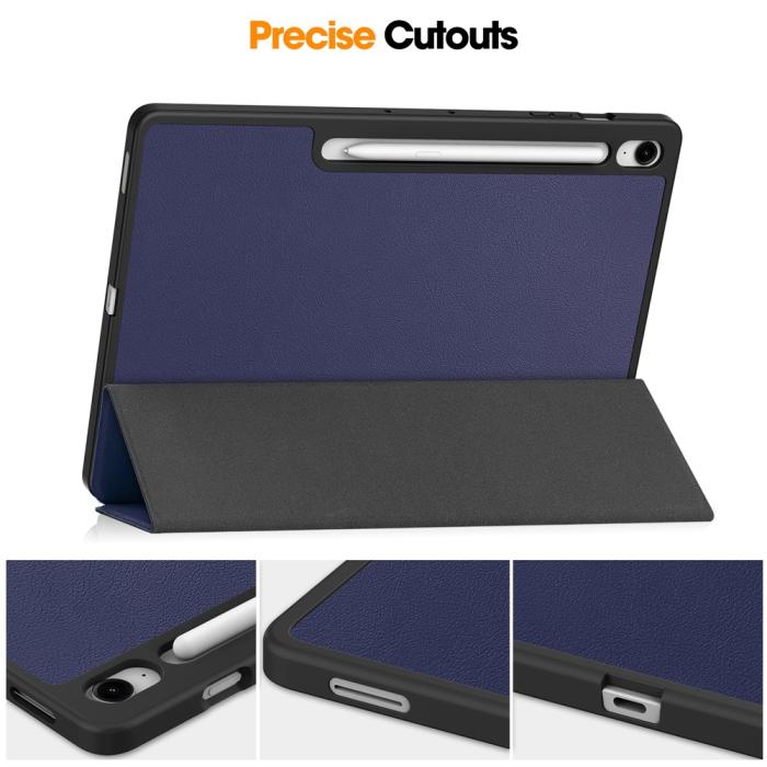 Bild 4,  Samsung Galaxy Tab S10 FE Plus Fodral Tri-Fold Pennhållare - Teknikhallen.se