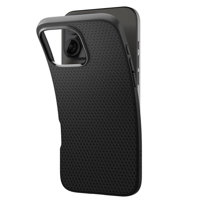Bild 5, Spigen Spigen iPhone 16 Pro Max Skal Liquid Air Matt Svart - Teknikhallen.se