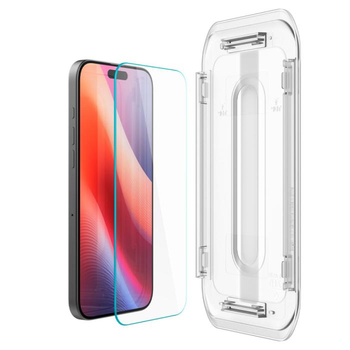 Bild 3, Spigen Spigen iPhone 17 / 17 Pro / 16 Pro 2-PACK GLAS.tR 