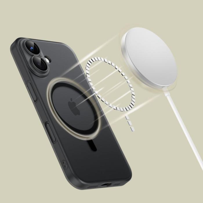 Bild 3, Tech-Protect Tech-Protect iPhone 16 Skal MagSafe MagSlim Matt Svart - Teknikhallen.se