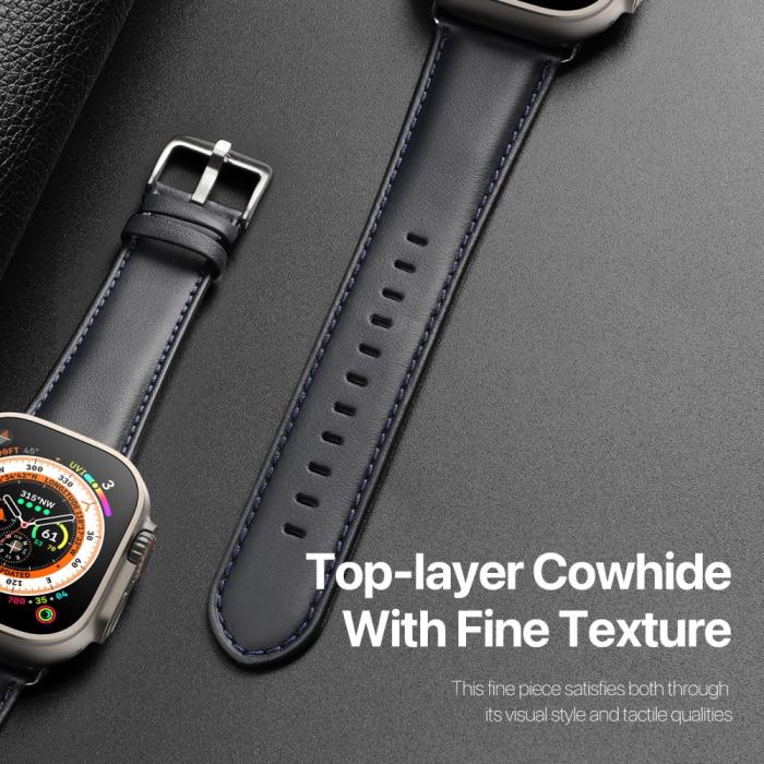 Bild 4, DUX DUCIS DUX DUCIS Apple Watch 38/40/41/42 mm mm Armband Äkta Läder - Teknikhallen.se