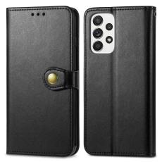  Samsung Galaxy A23 5G Fodral PU L&auml;der Svart - Teknikhallen.se