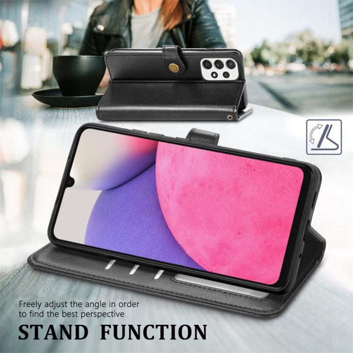 Bild 4,  Samsung Galaxy A23 5G Fodral PU Läder Svart - Teknikhallen.se