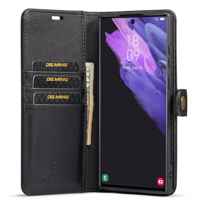 Bild 2, DG.MING DG.MING Galaxy S23 Ultra 2in1 Magnet Fodral / Skal Svart - Teknikhallen.se