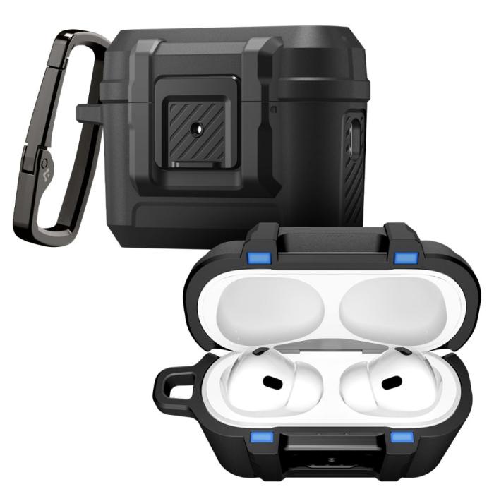 Bild 2, Spigen Spigen AirPods Pro 3 Skal LockFit Matt Svart - Teknikhallen.se