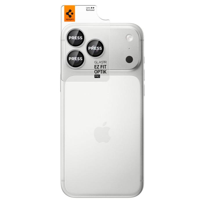 Bild 2, Spigen Spigen iPhone 18 Pro/18 Pro Max 2-PACK Linsskydd Optik Pro GLAS.tR 'Ez Fit' - Teknikhallen.se