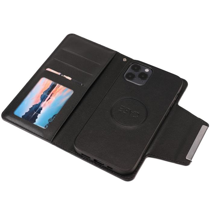 Bild 4,  iPhone 12 / 12 Pro - 2in1 Magnet Fodral - Svart - Teknikhallen.se