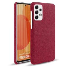  Samsung Galaxy A53 5G Skal Tygbelagt R&ouml;d - Teknikhallen.se