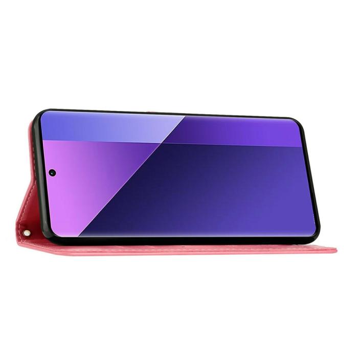 Bild 3,  Samsung Galaxy A27 5G Fodral Blommor/Fjärilar Rosa - Teknikhallen.se