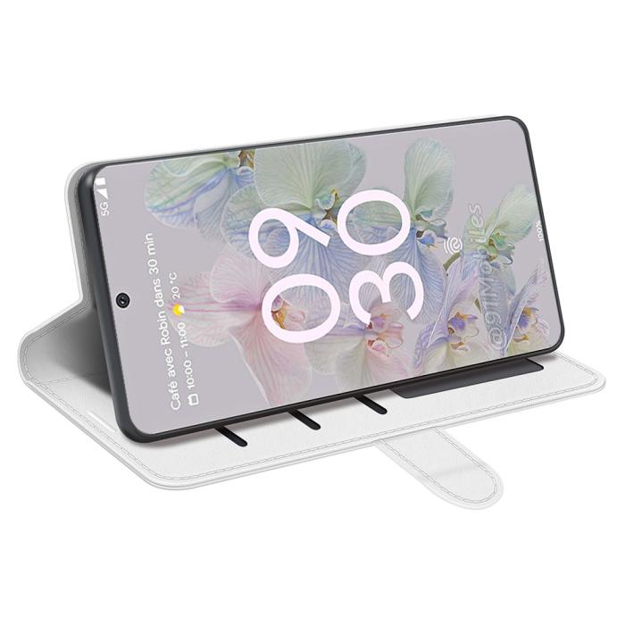 Bild 4,  Google Pixel 6A Fodral Läder Vit - Teknikhallen.se
