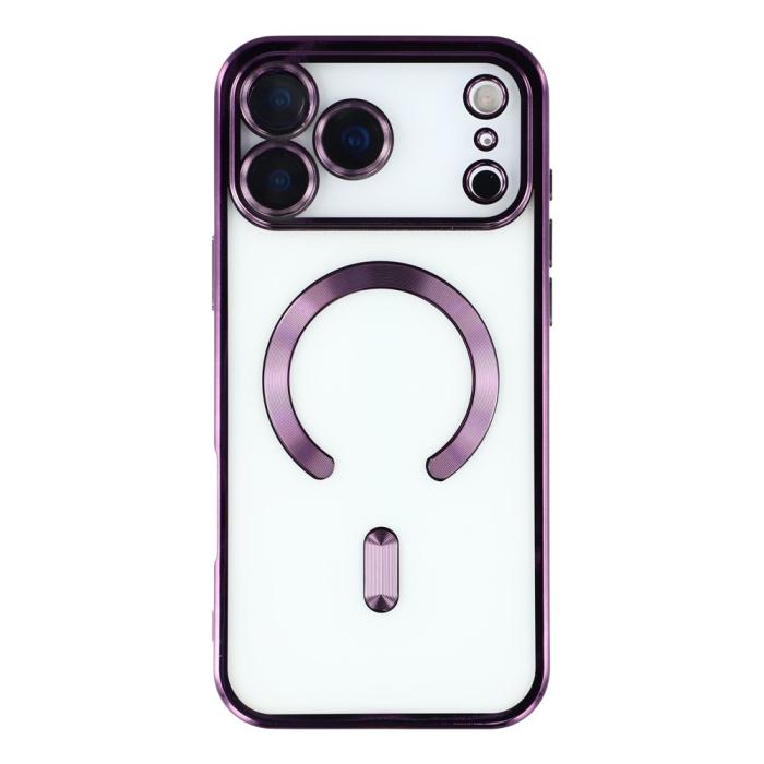 Bild 3,  iPhone 17 Pro Max Skal MagSafe Electroplated TPU Lila - Teknikhallen.se