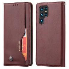  Samsung Galaxy S22 Ultra Fodral Flip Frontficka Vinr&ouml;d - Teknikhallen.se