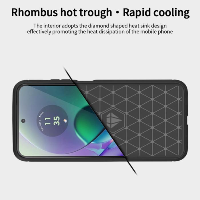 Bild 6, MOFI MOFI Motorola Moto G54 5G Skal Borstad Stål Textur Blå - Teknikhallen.se