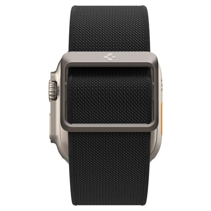 Bild 4, Spigen Spigen Apple Watch 42/44/45/46/49 mm Armband Fit Lite Ultra Svart - Teknikhallen.se